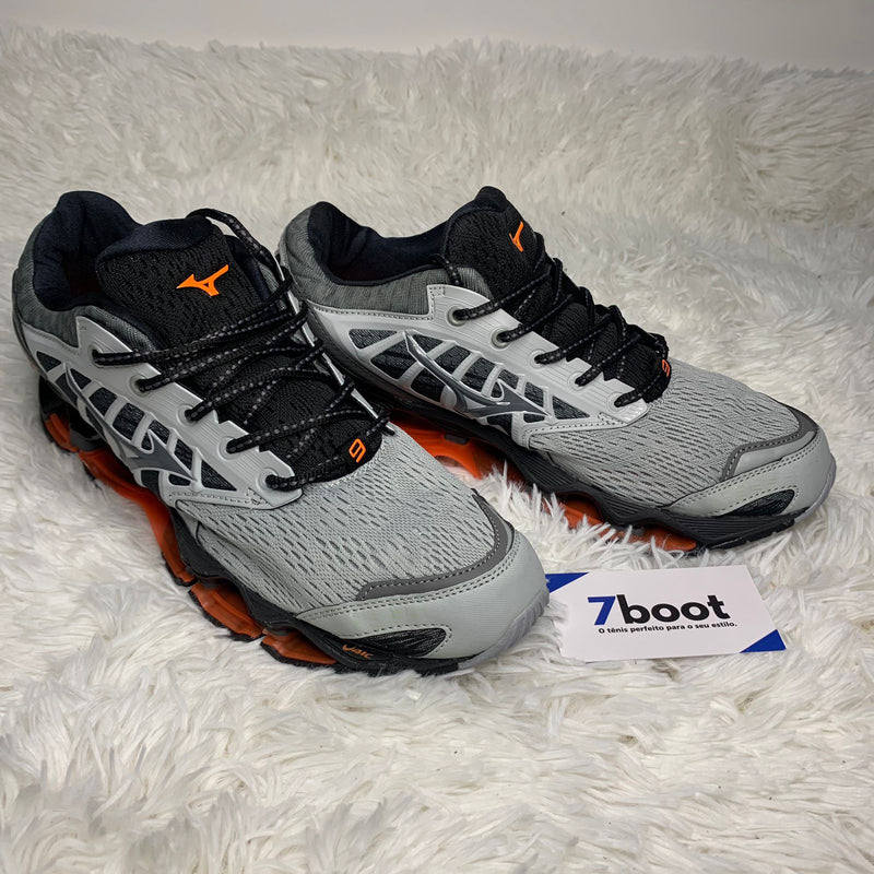 Mizuno Wave Prophecy 9 Gray Orange