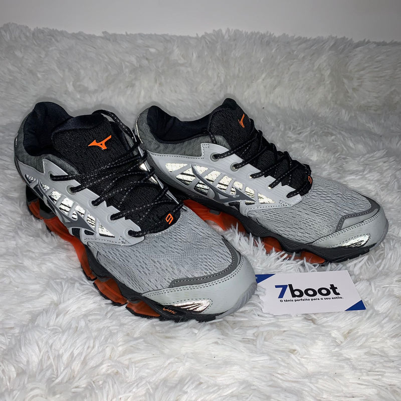 Mizuno Wave Prophecy 9 Gray Orange